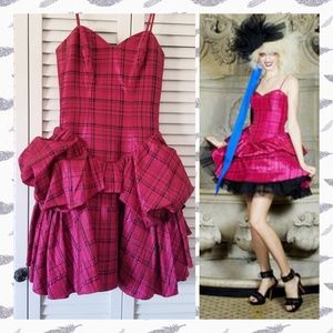 Betsey Johnson Pink Plaid Runway 2010 Dress